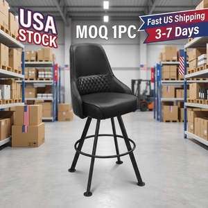<span class=keywords><strong>Tabouret</strong></span> <span class=keywords><strong>de</strong></span> <span class=keywords><strong>bar</strong></span> pivotant commercial avec dossier haut, siège en cuir PU matelassé losanges <span class=keywords><strong>de</strong></span> 31 po, stock USA, entrepôt Atlanta GA, MOQ 1 - Product Image 1