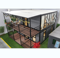 Maison conteneur préfabriquée de 20 pieds en Chine maison mobile extensible et pliable de 2 étages prête à l'emploi maisons préfabriquées portables