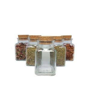 Tarros de vidrio de 240 ml con tapones de corcho - Product Image 3