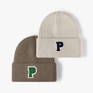 <span class=keywords><strong>Gorro</strong></span> de punto de lana de Color sólido para bebé, <span class=keywords><strong>gorro</strong></span> bordado con letras, <span class=keywords><strong>gorro</strong></span> cálido para niños, gorros de ganchillo informales para exteriores para niños y niñas - Product Image 2
