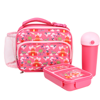 Sac d'école pour enfants OEM ODM avec boîte à bento et gourde écologique pour les repas des enfants
