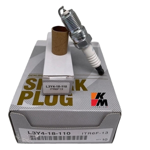 Busi KM PREMIUM Iridium Platinum Baru L3Y4-18-110 IFR6F-13 untuk 929/626WAGON/CX-5/Mazda6 WAGON <span class=keywords><strong>2</strong></span>.0 Mesin MZR 80000km - Product Image 1