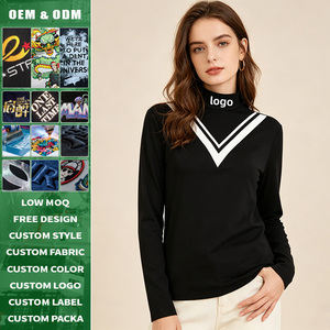 Camisa de Golf Personalizada para Mujer, Manga Larga, Corte Ajustado, Absorbe la Humedad, Secado Rápido, Alta Elasticidad, Transpirable, Protección UV, Antiarrugas - Product Image 1