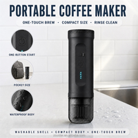 Machine à café portable à capsules, mini machine à expresso de voyage, préparation rapide, rechargeable sans fil, compacte, chauffage automatique pour une tasse