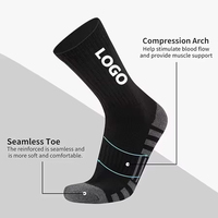 Chaussettes de sport unisexes personnalisées OEM de qualité supérieure, écologiques, respirantes, en coton tricoté, pour la salle de sport