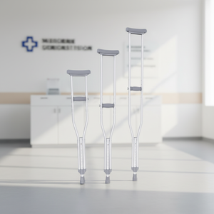 Bastone Antiscivolo in Acciaio Inossidabile per Anziani, Regolabile e Leggero, Capacità di Carico 100kg, Altezza Regolabile - Product Image 1