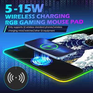 Alfombrilla <span class=keywords><strong>de</strong></span> Carga Inalámbrica con Base <span class=keywords><strong>de</strong></span> Goma <span class=keywords><strong>de</strong></span> PU para Juegos, Soporte para Teléfono Móvil, para Oficina y Hogar - Product Image 3