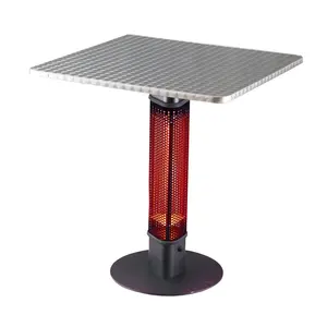 Chauffage de terrasse extérieur infrarouge étanche 1500W avec table de bar IP54