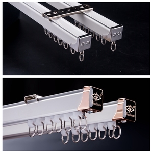 White square Ceiling Track <b>Curtain</b> Rails <b>Curtains</b> Track - Product Image 3