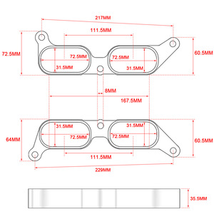 Kit de joint de collecteur d'admission Poyracing pour Subaru Brz Fr S 13 17, amélioration des performances en alliage d'aluminium - Product Image 5