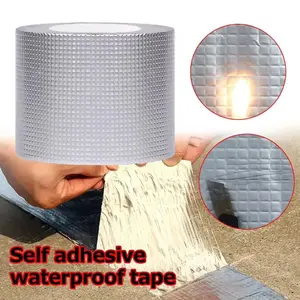 Ruban adhésif en <span class=keywords><strong>mousse</strong></span> butylée recouvert de feuille d'aluminium, auto-adhésif, résistant à l'eau, non tissé, pour toitures, <span class=keywords><strong>sous</strong></span>-sols, fenêtres, etc. - Product Image 4