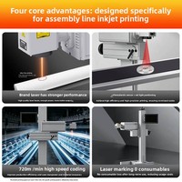 Machine de marquage laser volante Feyis pour dates, marques et logos ; Système de codage laser en ligne entièrement automatique, Code laser Chine
