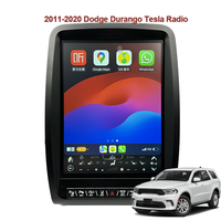 Lecteur multimédia Android Carplay Radio pour Dodge Durango Str 2011 2012 2013 2020 Tesla Style Vertical Screen GPS Navigation