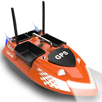 Nouvel Arrivage OEM V802 Pro 160 Positions Sonar GPS de Navigation 500m 4 Hoppers Pilote Automatique Moteur Haute Puissance RC pour Pêche à la Carpe et Lancer d'Appâts