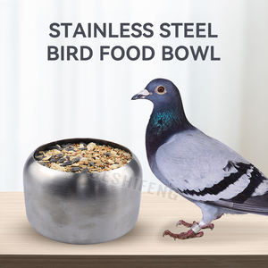 Vasos de comedero de acero inoxidable para pájaros al por mayor para aviario diseño higiénico duradero resistente a la oxidación - Product Image 6