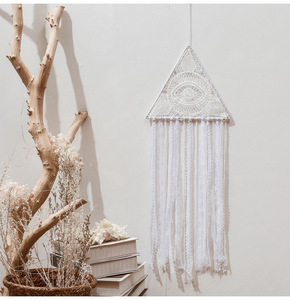 Hecho a mano de Bohemia negro diseño de pared decoración del hogar Decoración decoración Macrame atrapasueños - Product Image 5