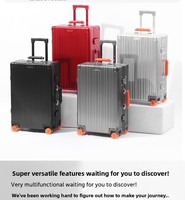 Maleta de Viaje con Ruedas Giratorias TSA, Completamente de Aluminio, Maletas de Aluminio, Equipaje de Mano 3 en 1, Carrito de Equipaje