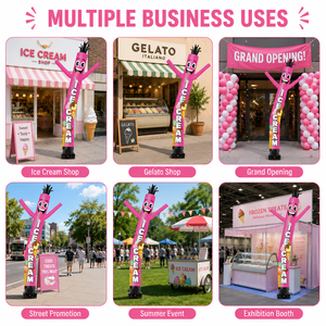 Tube publicitaire gonflable personnalisé avec souffleur Sky Dancer, idéal pour les cérémonies d'ouverture de magasins alimentaires et la publicité extérieure - Product Image 2