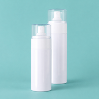 Flacon pulvérisateur cosmétique PET anti-fuite de qualité supérieure, blanc brillant, atomiseur pour brume corporelle avec capuchon anti-poussière transparent, emballage de marque de beauté