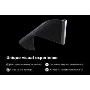 P4 Mini Crystal Thin Film LED <b>panel</b> for luxury retail interactive <b>window</b> display LED flexible transparent film display - Product Image 3