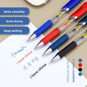 Papelería para Oficina y Escuela, Bolígrafo de Gel Retráctil de Gran Capacidad de 0.5 mm, Bolígrafo de Plástico con Logotipo Personalizado al por Mayor - Product Image 2