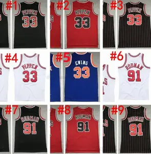 Jerseys Retro Baloncesto Bryant Carter Kevin Garnett Larry Bird Scottie <span class=keywords><strong>Pippen</strong></span> Patrick Ewing Kemp Classics Jersey Cosido - Product Image 4