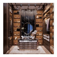 Armoire de chambre personnalisée walkin closet luxe double vêtements chambre garde-robe
