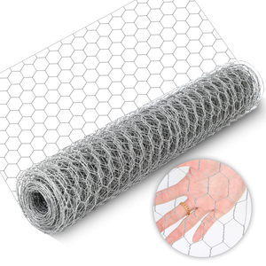 2x50ft Roll Animal Cage Fencing 23GA 0.6mm Galvanized Hexagonal <b>Wire</b> <b>Mesh</b> for Chicken <b>Wire</b> 1 Inch Opening - Product Image 1