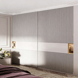 Armoire BALOM sur mesure, luxe moderne, gris mat, bois massif, grande capacité, meubles de chambre à coucher, armoire, directement de l'usine - Product Image 4