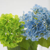 Fleur d'hortensia artificielle réaliste en gros pour la décoration de Noël, Thanksgiving, mariages, festivals, hôtels et tables à domicile