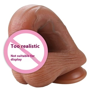 リアルなディルドソフト液体シリコーン吸引カップ付きPVCアナルストリップ女性用オナニーアーティファクト偽ペニス - Product Image 3