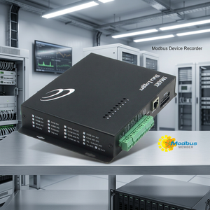 Smart Data Logger 8 Channel Analog Input Modbus RTU <b>Temperature</b> Recorder No Display Plastic Body - Product Image 1