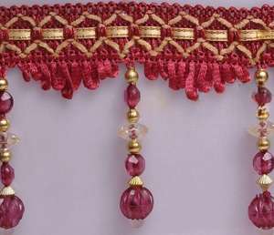 Pastèque <span class=keywords><strong>Shaoxing</strong></span> Dentelle Perles Rideaux Garnitures Élégantes pour la Décoration Intérieure - Product Image 6