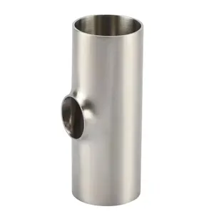 Low Moq 304 Sanitary Stainless Steel Pipe Fittings Reducing Flat Tee