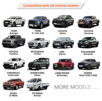 Best-seller : auvent de camion en alliage d'aluminium avec fenêtres coulissantes pour pick-up Hilux et Tacoma