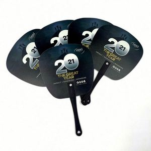 Wholesale Customized PP Plastic <b>Hand</b> <b>Fan</b> with Promotional Logo Printing Novelty Gifts - Product Image 4
