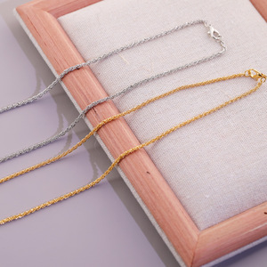 Simple Retro Metal <b>Braided</b> Chain 2mm Sweater Chain DIY Clavicle Necklace Unisex Zinc Alloy Jewelry <b>Accessory</b> - Product Image 4