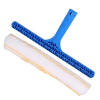 Raclette à eau en coton avec cadre en plastique en forme de T, raclette personnalisée pour le nettoyage des vitres, raclette à eau