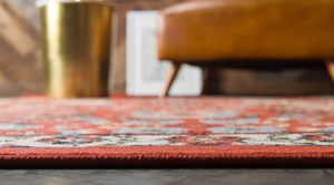 Espahan Collection Cape Cod 9x12 <span class=keywords><strong>Tapis</strong></span> rectangulaire en terre cuite noir avec motif fruits de mer riz poulet - Product Image 3