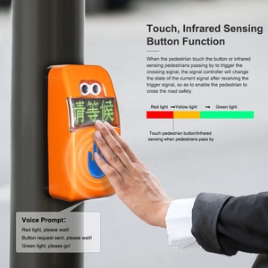 Controlador de <span class=keywords><strong>semáforo</strong></span> con reloj <span class=keywords><strong>para</strong></span> ciegos y botón <span class=keywords><strong>para</strong></span> peatones 2 en 1 con sensor infrarrojo y pantalla de matriz de puntos - Product Image 6