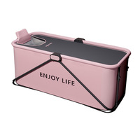 Baignoire froide gonflable portable sans installation, pliable et personnalisable pour adultes, pour la récupération, le bain de glace et comme bain à remous