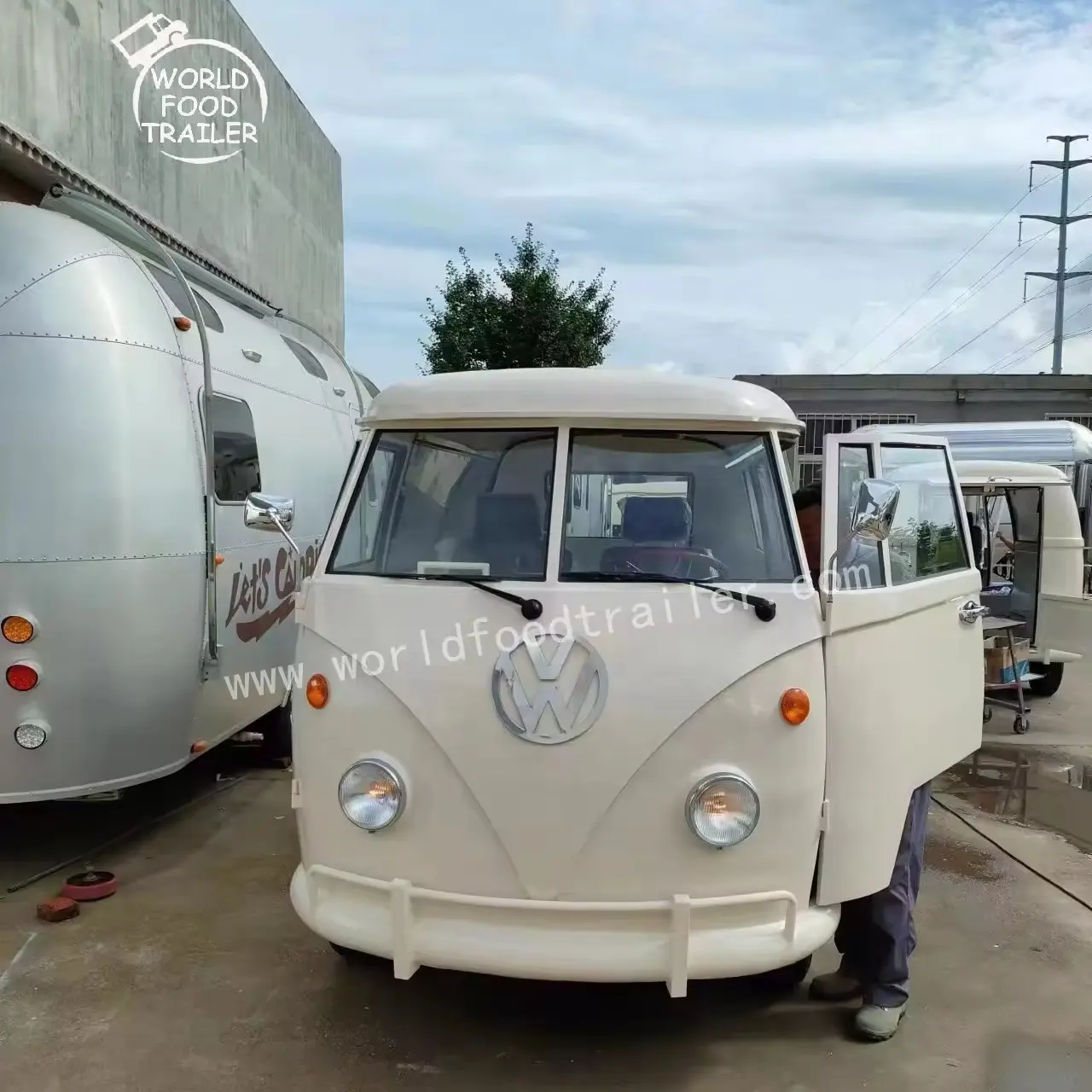 Phục vụ xe di động nhà bếp thiết kế thực phẩm nhượng bộ cắm trại du lịch Trailer xe tải tự động xe điện VW T1 thực phẩm Van