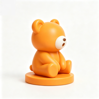 Figurine de bureau personnalisable en PVC, ours sans visage orange, inspirée d'Animal Crossing, boîte mystère, 5 cm, jouet décoratif, cadeau mignon