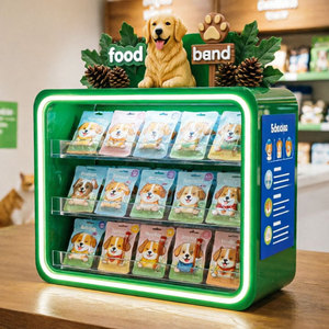 Exhibidor de Acrílico LED de 3 Niveles Personalizado de Fábrica, Exhibidor de Alimentos para Perros, Soporte de Exhibición para Golosinas para Mascotas - Product Image 2