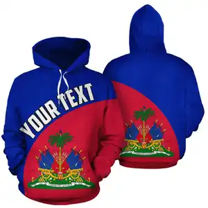 Fitspi Pays Culture Drapeau Caraïbes Mer Haïti Île Pull Hommes Femmes Survêtement Impression 3d Streetwear Harajuku Capuche En Gros - Product Image 1