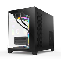 Boîtier PC Gaming Large Cube avec Verre Trempé, Pièces RGB, Boîtier ATX Large et Élégant
