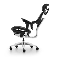 Chaise de bureau ergonomique de haute qualité avec appui-tête réglable de soutien lombaire et usine de contrôle de fil-Chaise de patron vendue directement