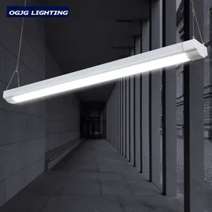 Ogjg lâmpada pingente linear led, luminária suspensa moderna para sala de reunião, sala de estar, poeira, para escritório comercial