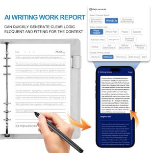Pluma Digital Inteligente con IA, Cuaderno Inteligente, Pluma de Sincronización con IA, Cuaderno con IA, Notas con IA, Escritura y Creación de Guiones con IA, Diario, Logotipo Personalizado para Todas las Personas - Product Image 4