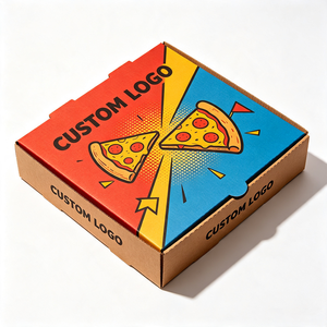 Scatole per Pizza Personalizzate con Stampa Giornale, Imballaggio in Cartone Ondulato per Ordini all'Ingrosso, Design Gratuito, Grado Alimentare - Product Image 2